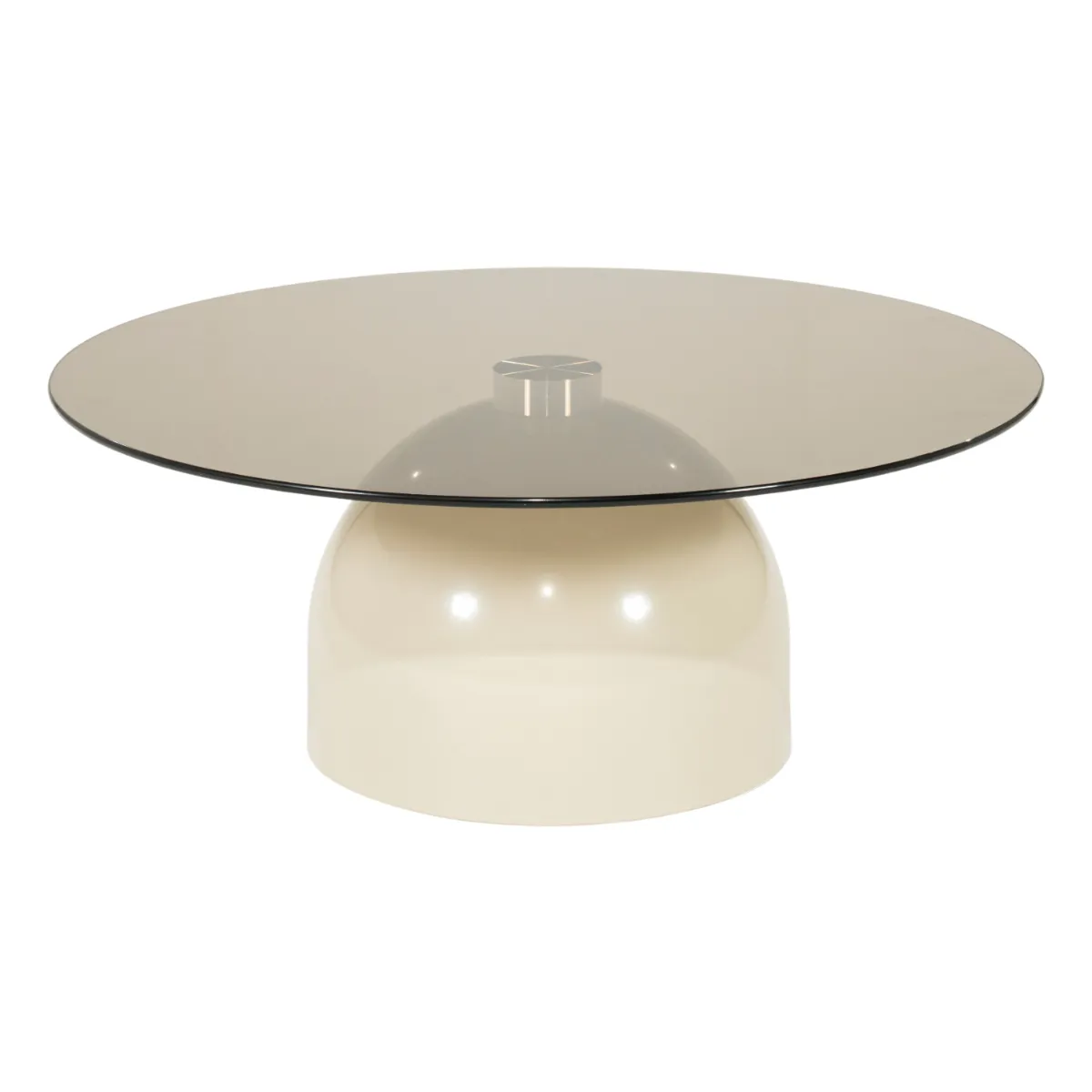 Irona large sofabord 80x80x33 cm glass beige