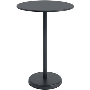 Linear Steel Barbord Ø70 cm Anthracite Black 