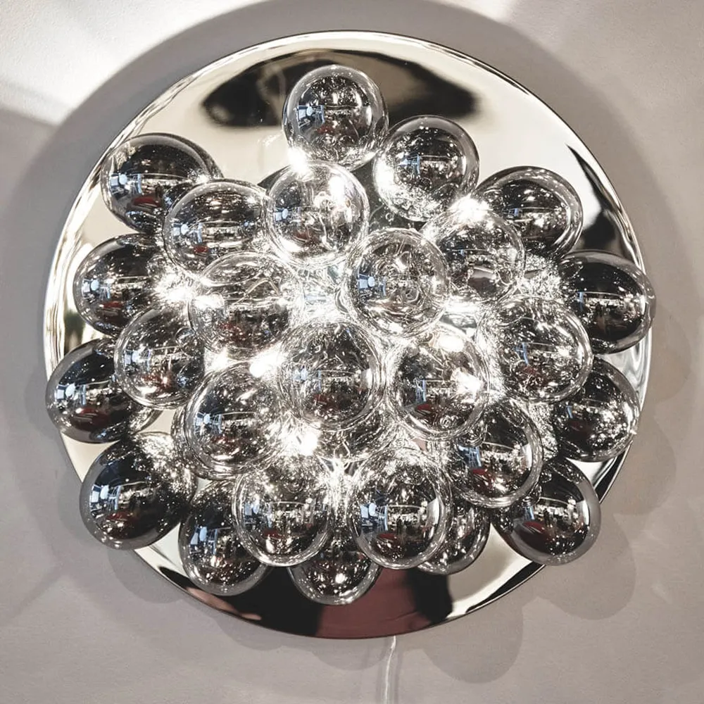 Gross vegglampe Ø60 cm Røykgrå