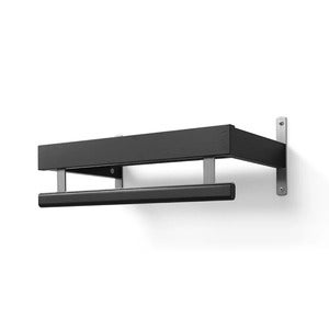 Nadja Hattehylle 50 cm 1 nivå Svartbeiset eik/grunnstål