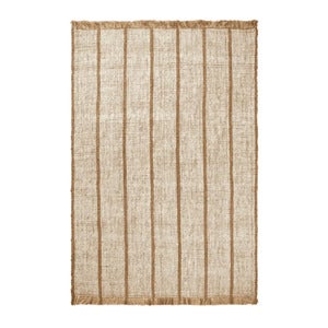 Athens håndvevd jute-teppe 200x300 cm - Natural/Off-white