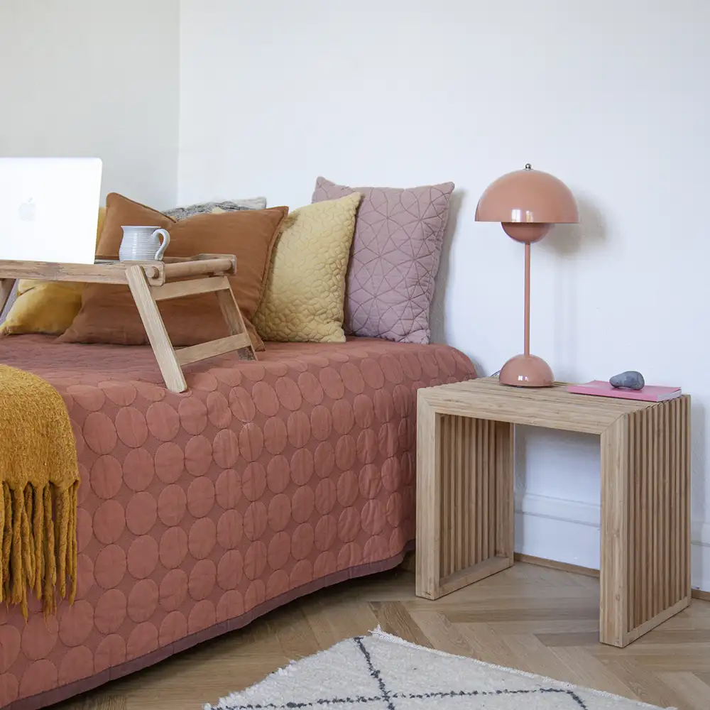 Rib benk/Sidebord Bambus