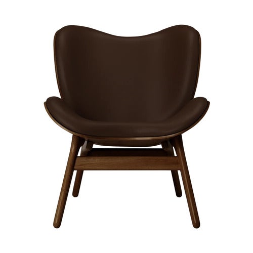 A Conversation Piece Lounge stol Dark Oak/Hope Leather brown