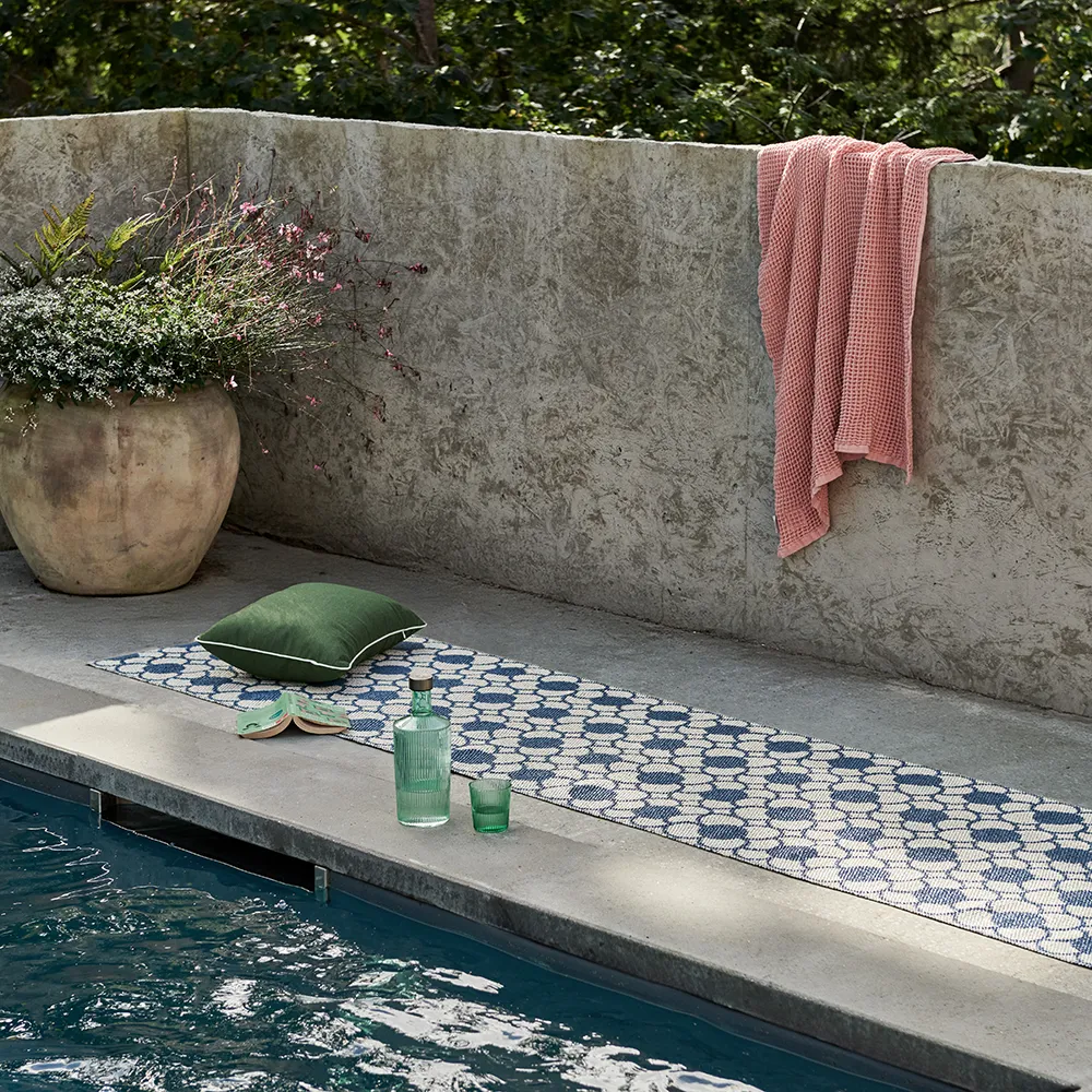 Anya teppe River Blue/Vanilla 70 x 200 cm