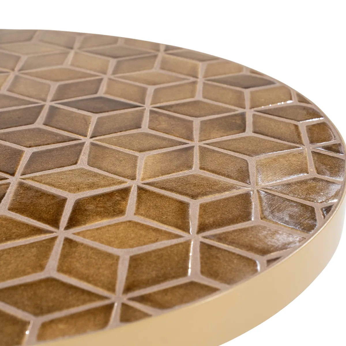 Sofabord Patterna med Bordplate av mosaikk Brown