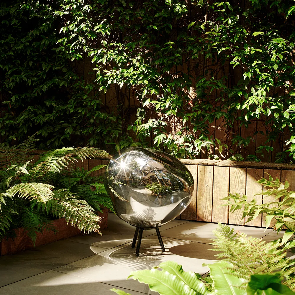 Melt Portable Large gulvlampe Silver LED