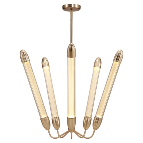 Lemon Squeeze taklampe Ø85 cm messing