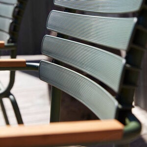 ReCLIPS spisestol Svart/Svart Aluminium Bambus