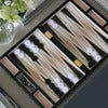 Backgammon Lakkert Black