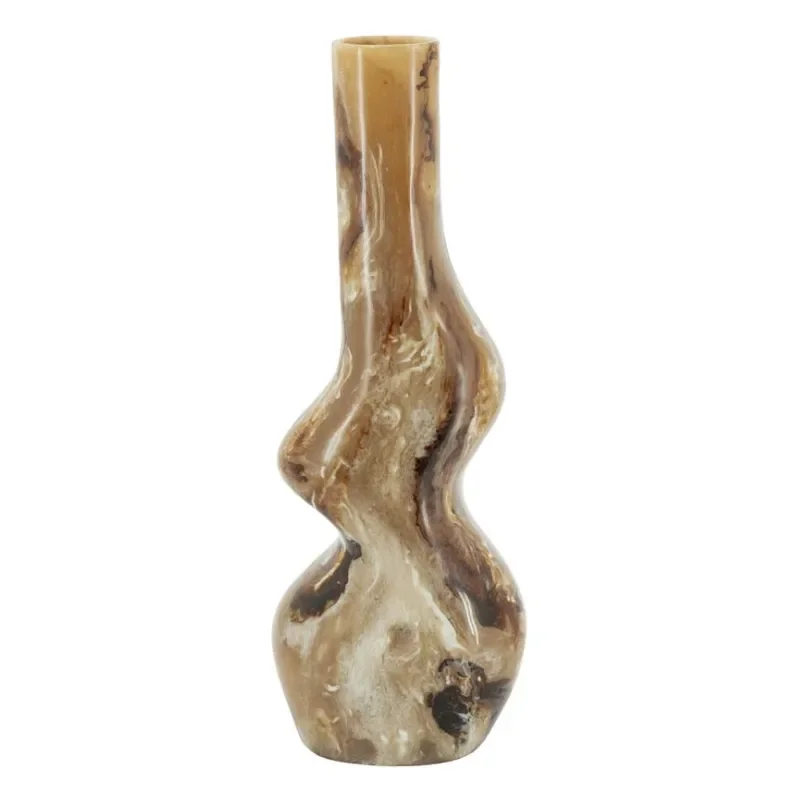 Stonea 3 vase 21x18x59 cm resin brun