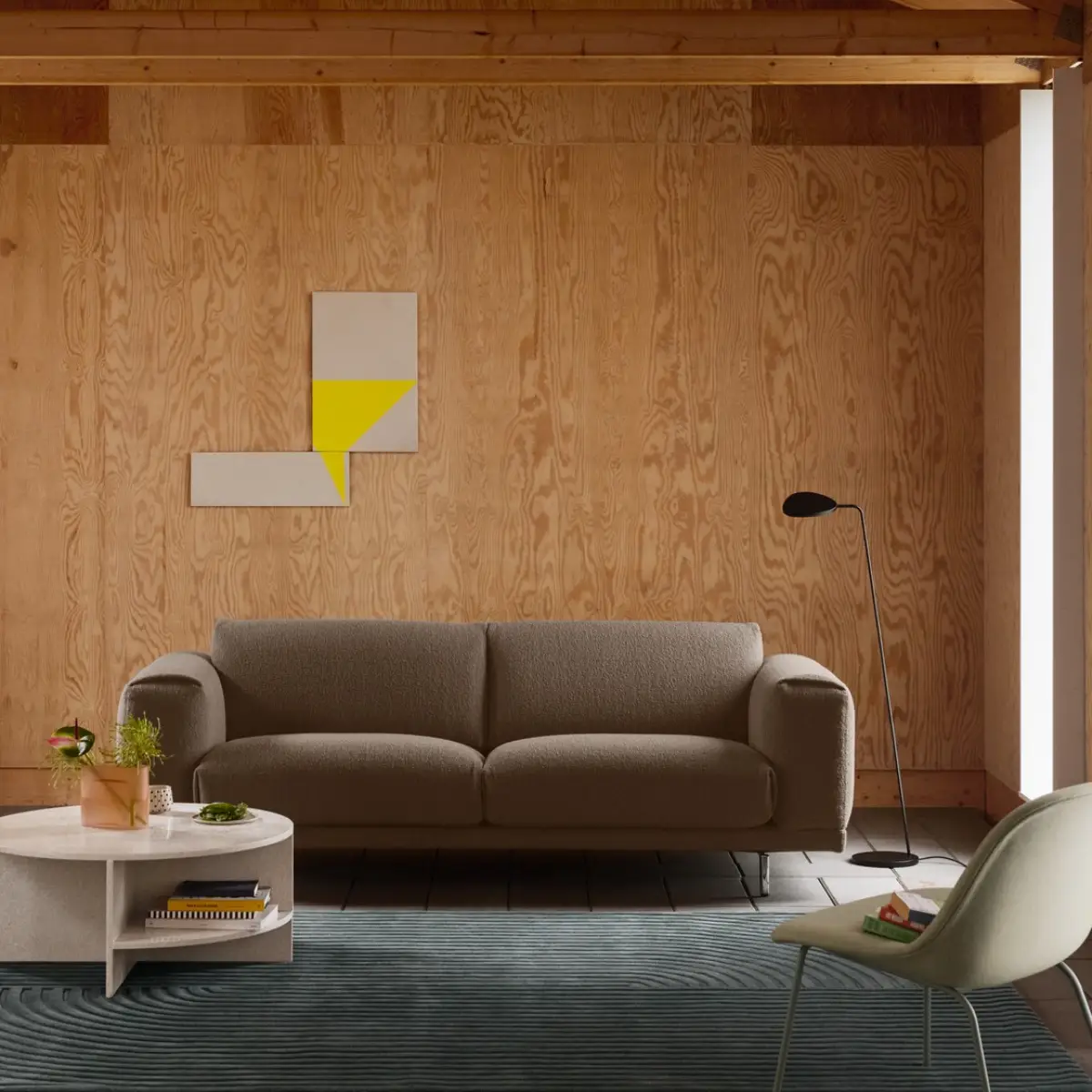 Relevo Teppe Quattro - 200 x 300 cm - Sage Green Muuto