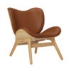 A Conversation Piece Lounge stol Oak/Hope Leather Cognac