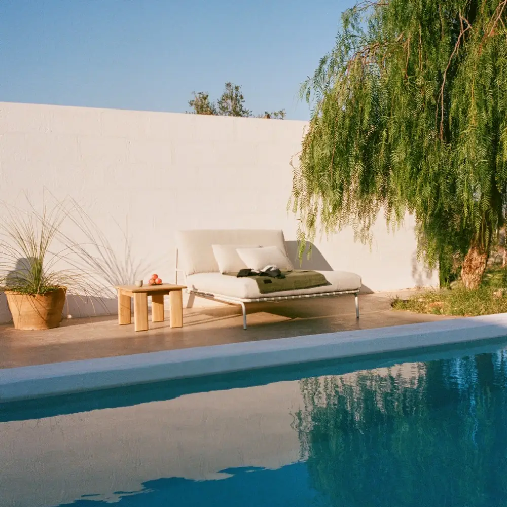 Sofabord Teak 55x55 Assemble