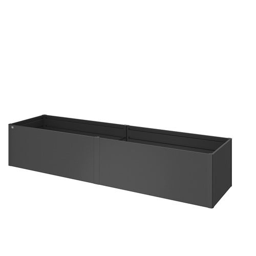 Dyrkingsbed 4x1 metallic mørkegrå
