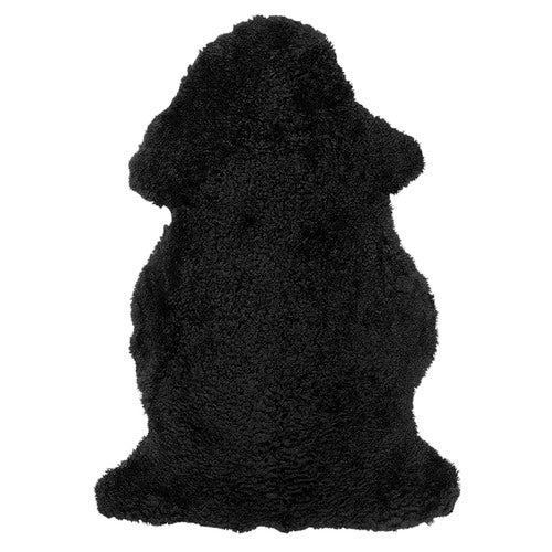 Curly fåreskinn 60x95 cm Black
