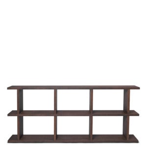 Kona Bokhylle 3x2 - Mørkbeiset eik