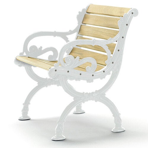 Lenestol Byarum / g:hvit / v:impreg. for Byarums Bruk