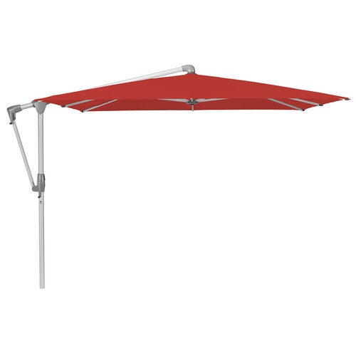 Sunwing Casa fritthengende parasoll 270 X 270 cm kat.4 anodisert alu / 403 Carmine Glatz