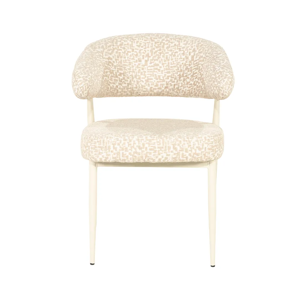 Spisestol Miso Taupe med armlener