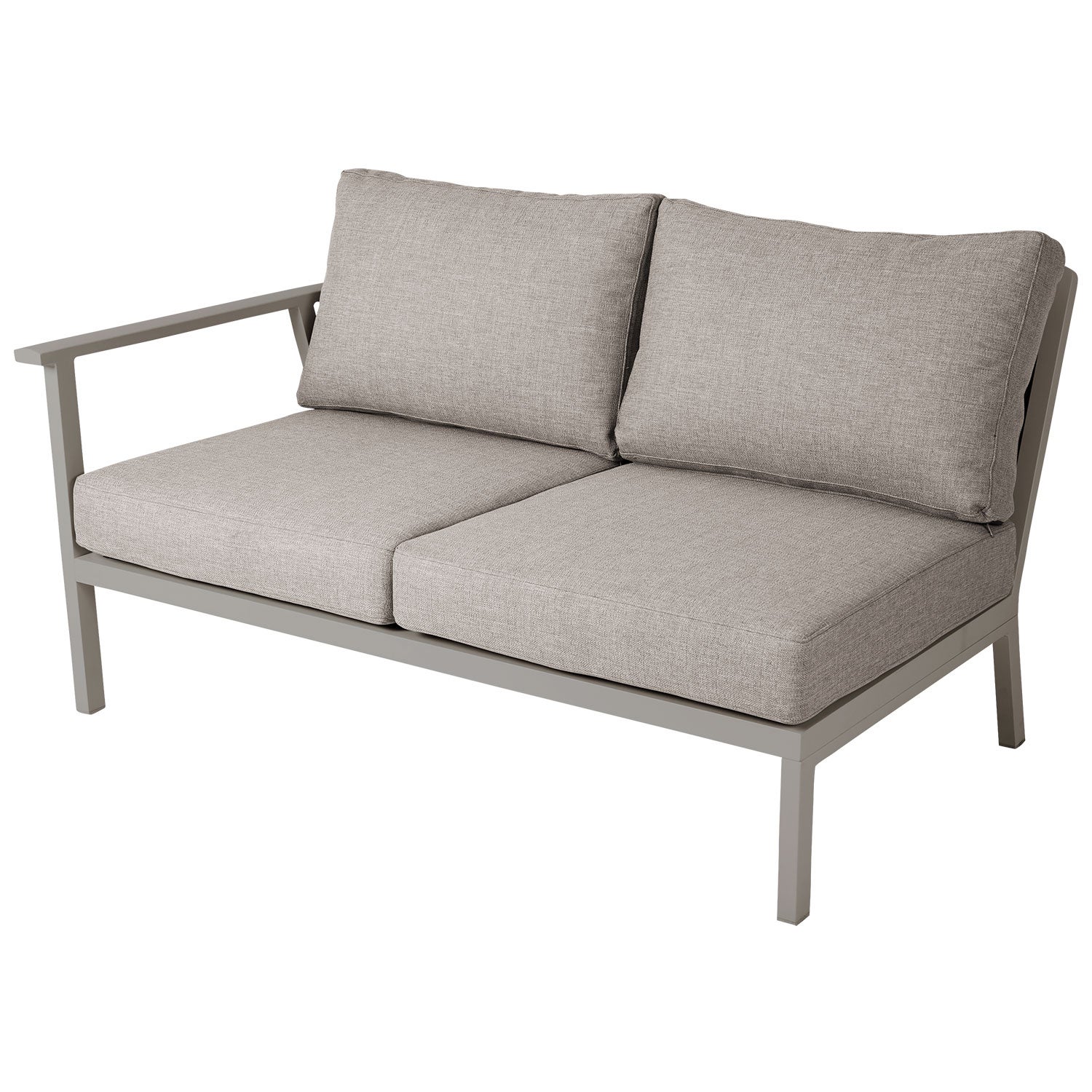 Samvaro høyre + venstre avslutning 2-seter kaki Brafab