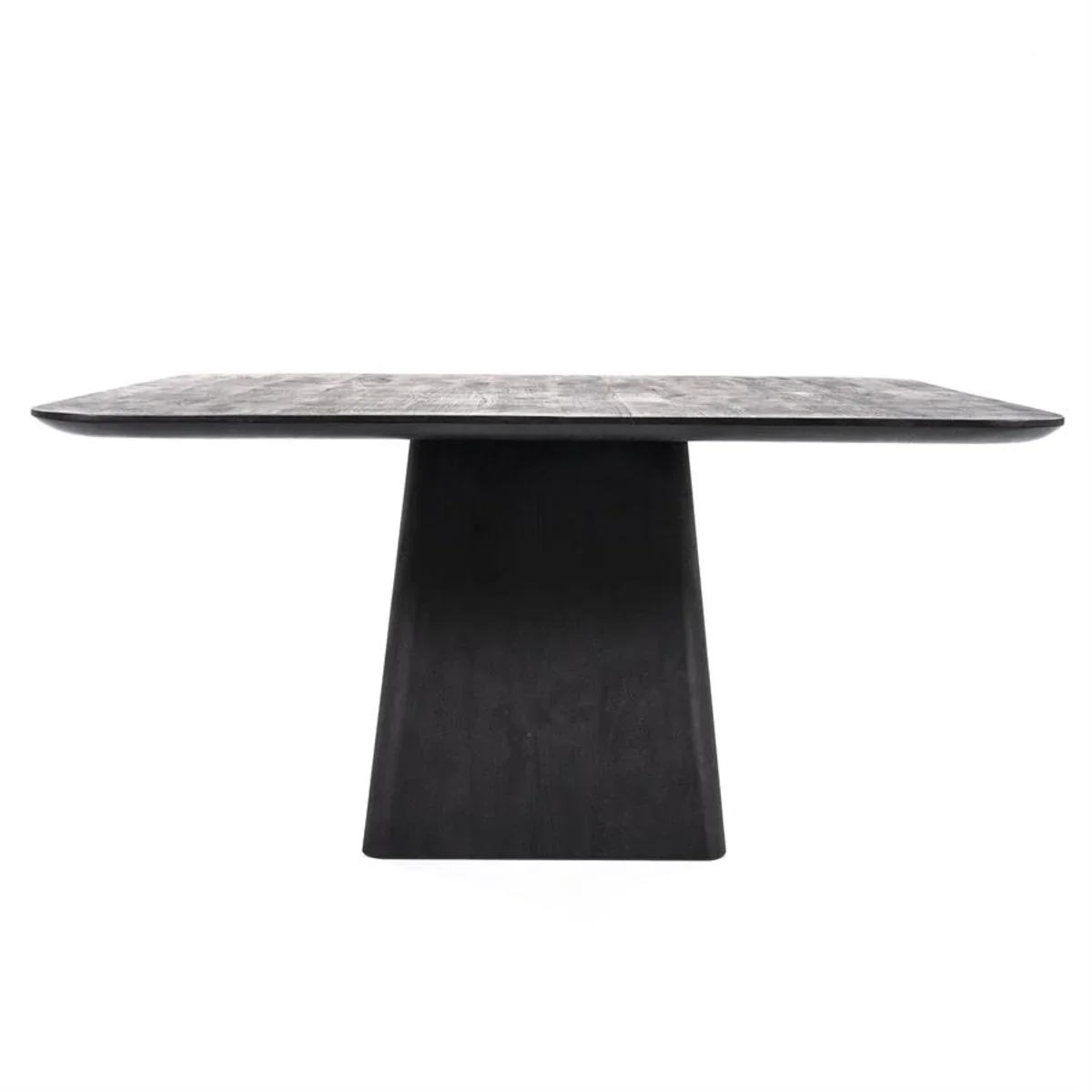 Aron 150x76 spisebord 150x150x76 cm tre svart
