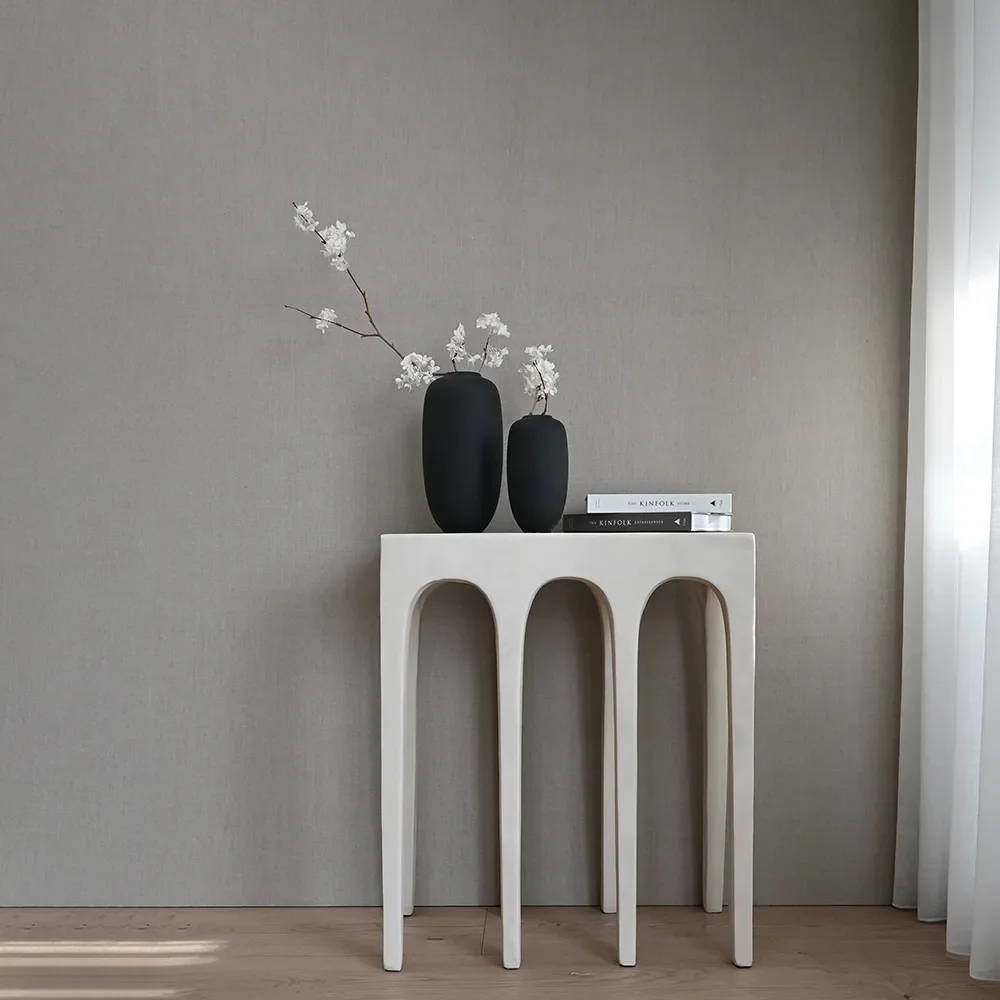 Bow konsollbord, liten – Birch