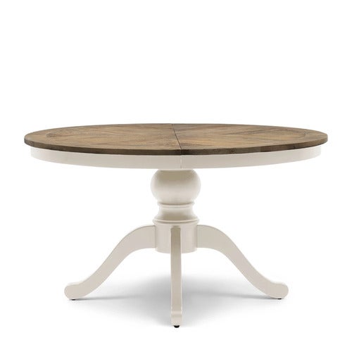 Le Marais uttrekkbart spisebord Ø140 -190 cm hvit