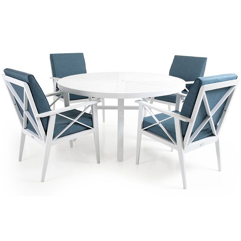 Sottenville karmstol hvit Brafab