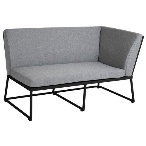 Vence 2-seters avslutningsdel venstre svart/grå