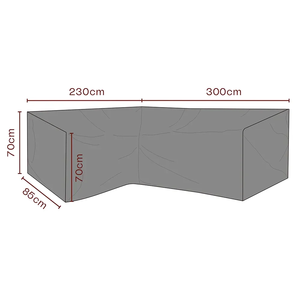 Møbeltrekk hjørnesofa 300/230x70x85 cm Premium
