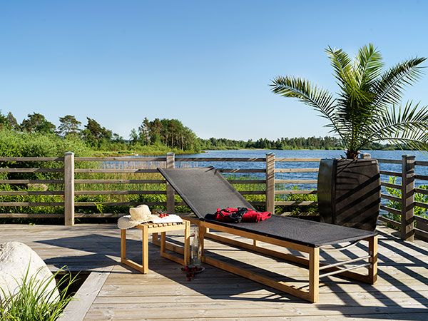 Vevi solseng teak/svart Brafab