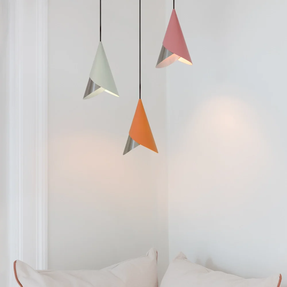 Cornet Lampeskjerm Nuance Orange/Steel