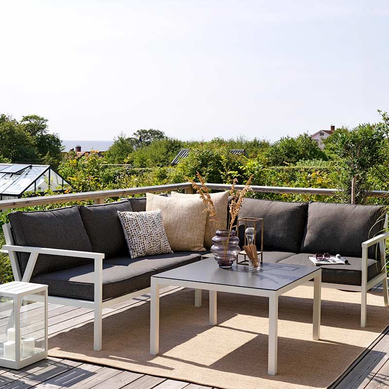 Rana hjørnegruppe lav høyre hvit Brafab