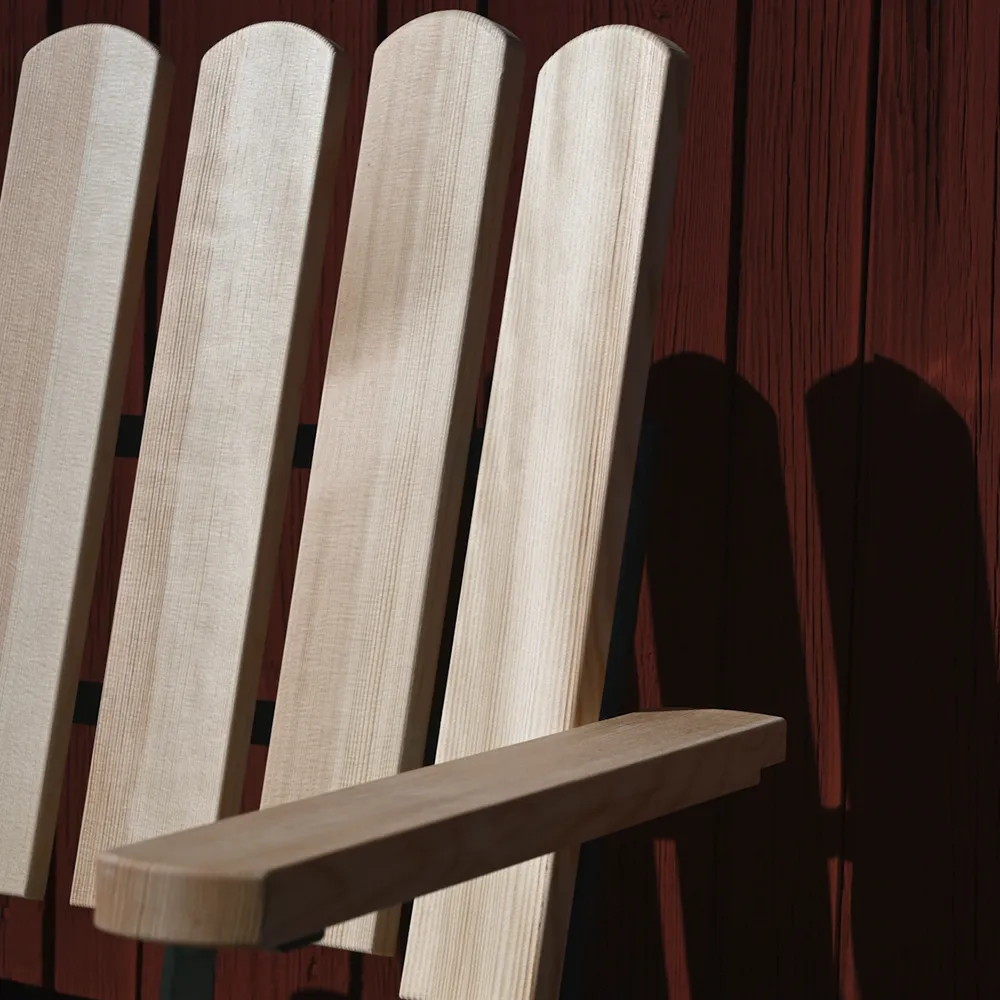 A2 Lenestol Oljet furu / Grønt understell