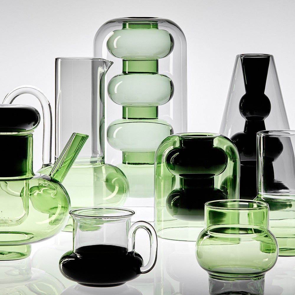  Bump Vase Kort Svart