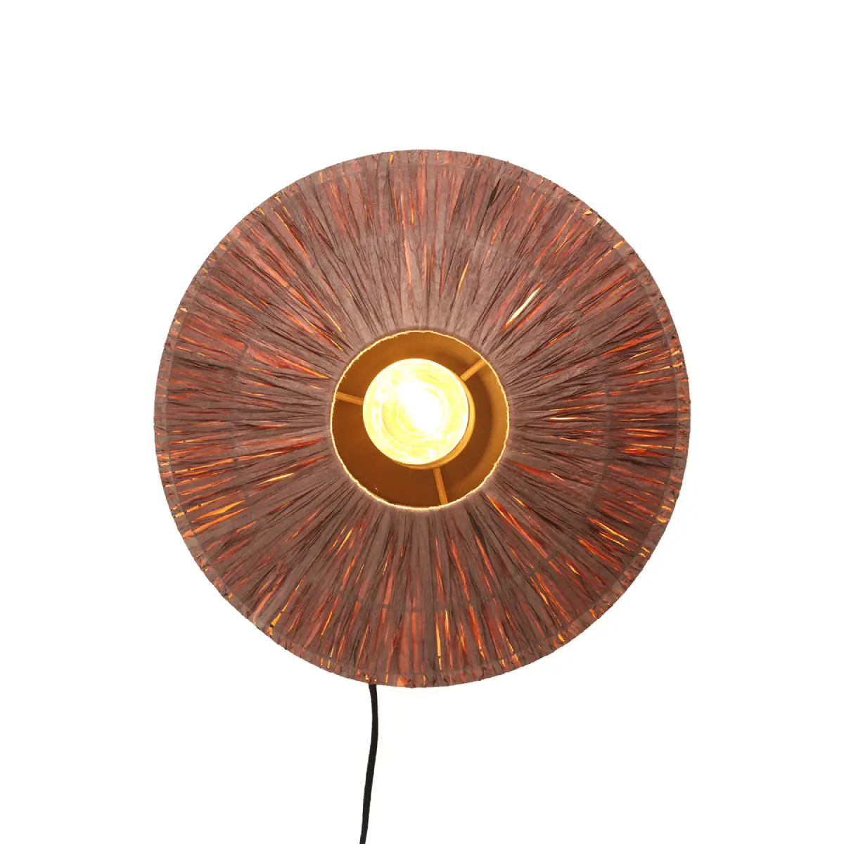  LANDO Vegglampe brun Ø32xD18 cm