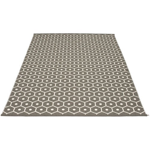 Honey matte 180x260 cm charcoal / vanilla 