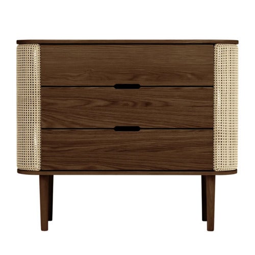Treasures kommode i mørk eik/Venetian Cane