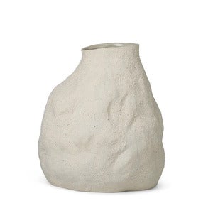 Vulca Vase - Large - Off-white Stone