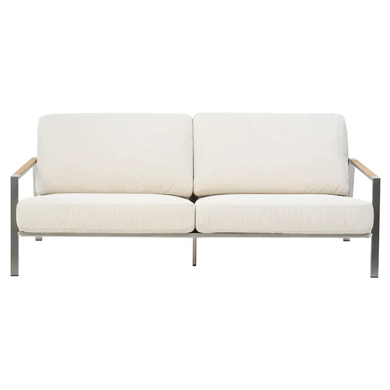 Naos 2,5-seters sofa  Stainless steel / Dot beige