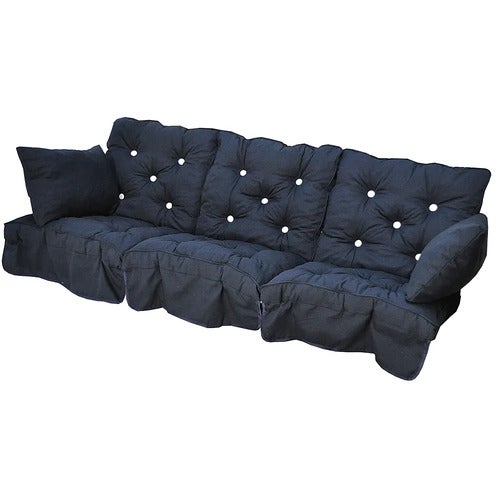 Hengekøyeputer med lav rygg Blå