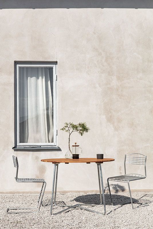 9A bord 100 cm furu Grythyttan Stålmöbler