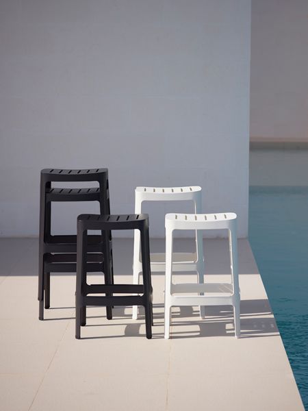 Cut Barstol Høyde 76 cm Svart