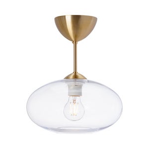 Bullo Ceiling D270 Messing/klart glass