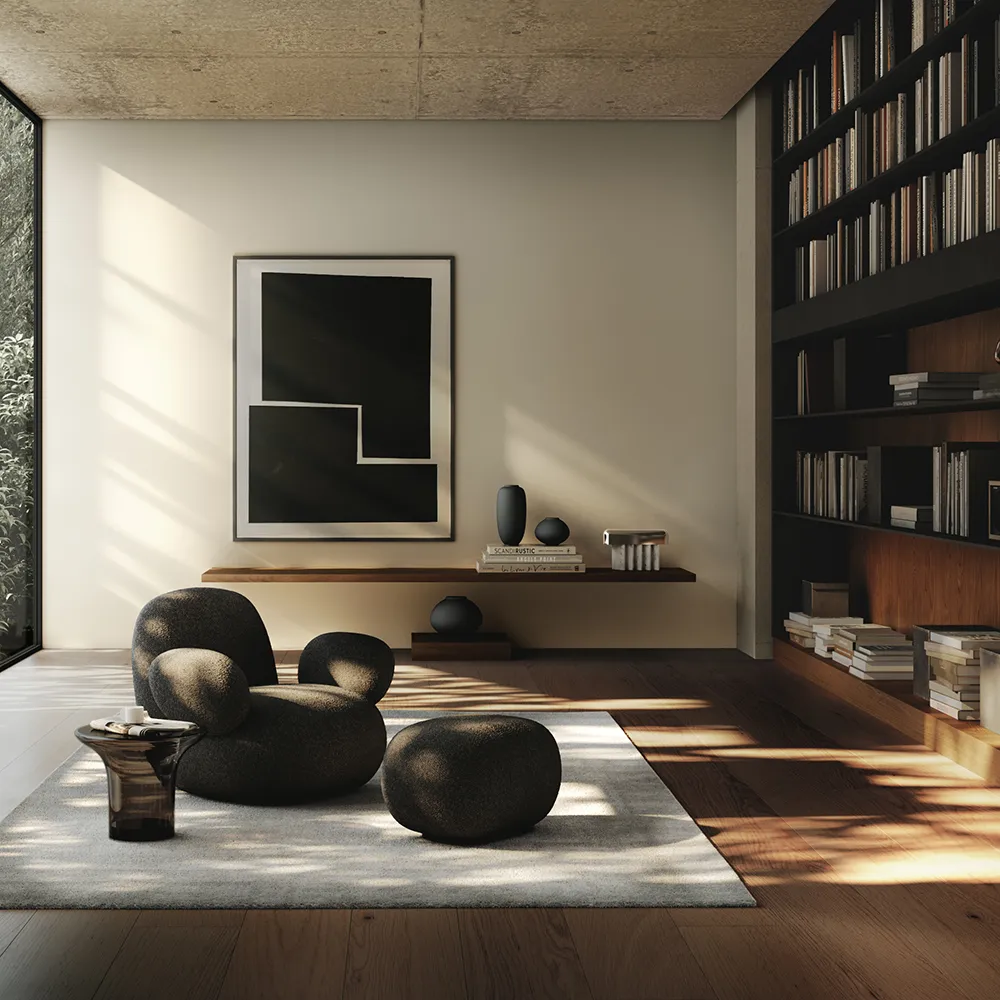 Trumpet Coffee Table Low - Røkt skog