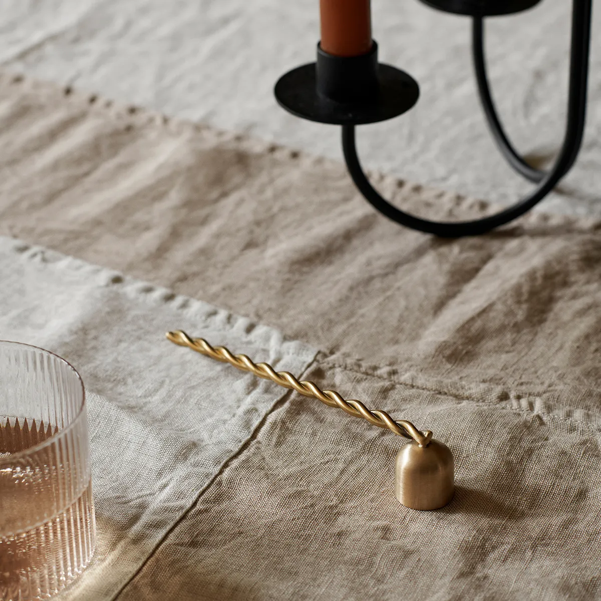 Lysslokker Twist Brass