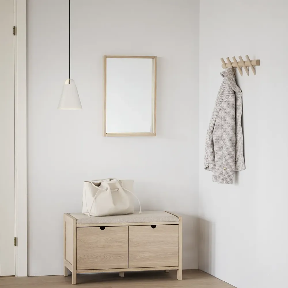 Hillmond Knaggrekke 65 cm hvitpigmenterad eik