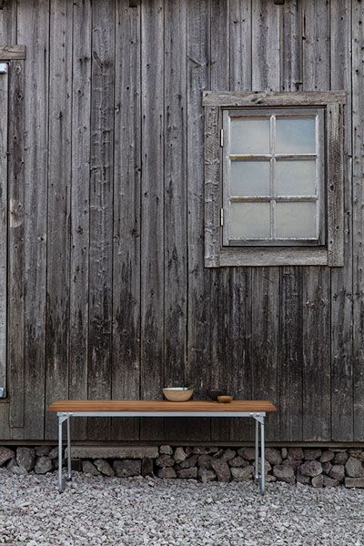 Benk 8 teak Grythyttan Stålmöbler