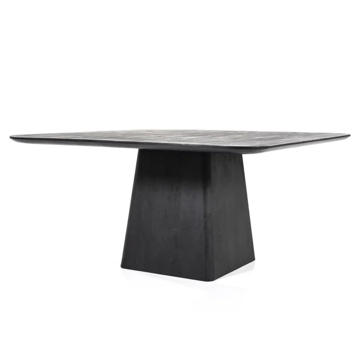 Aron 150x76 spisebord 150x150x76 cm tre svart