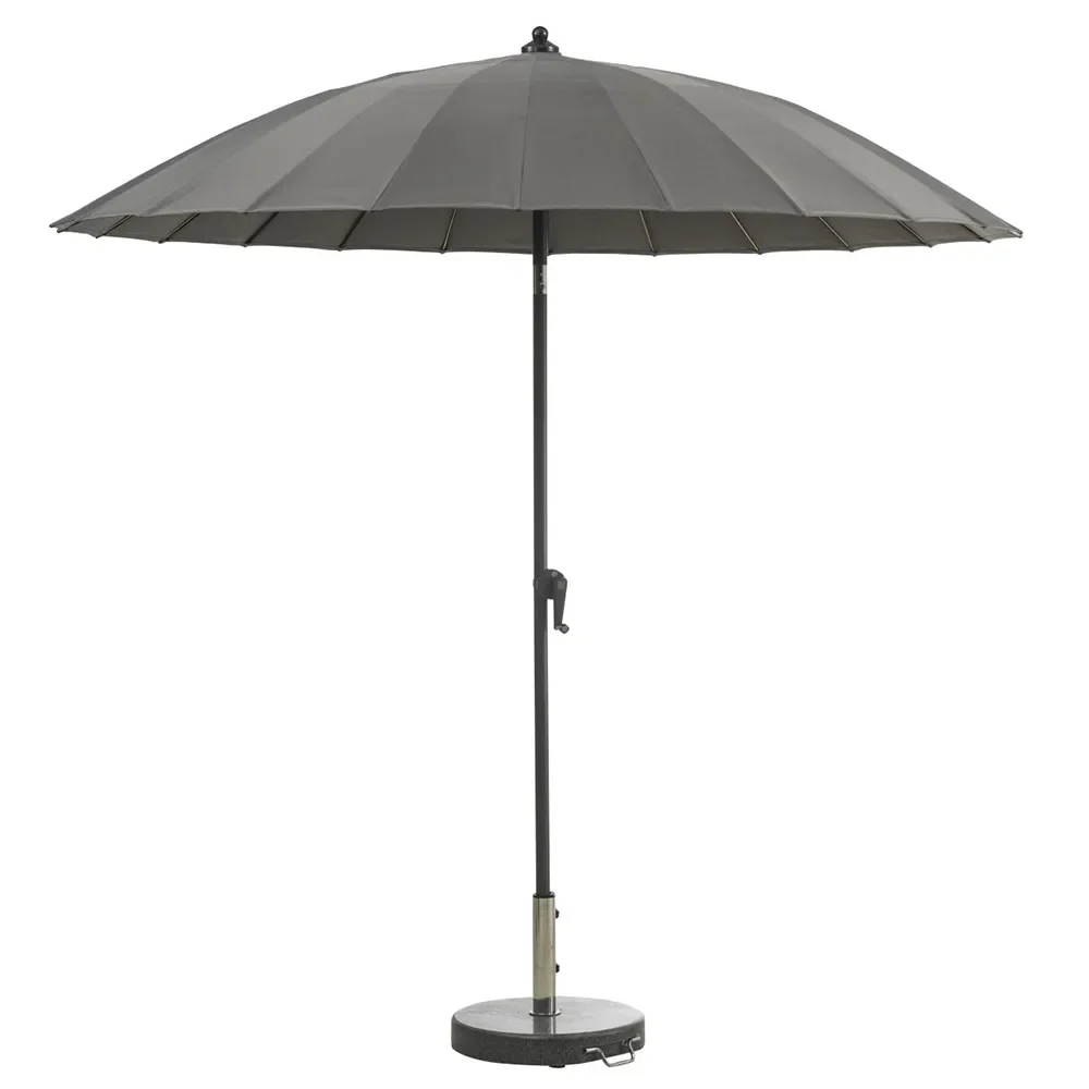 Brafab, SHANGHAI Ø270cm Antrasittgrå/gule ribber